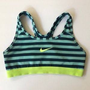 Nike Dri Fit Sports Bra with Stripes in Size Small S